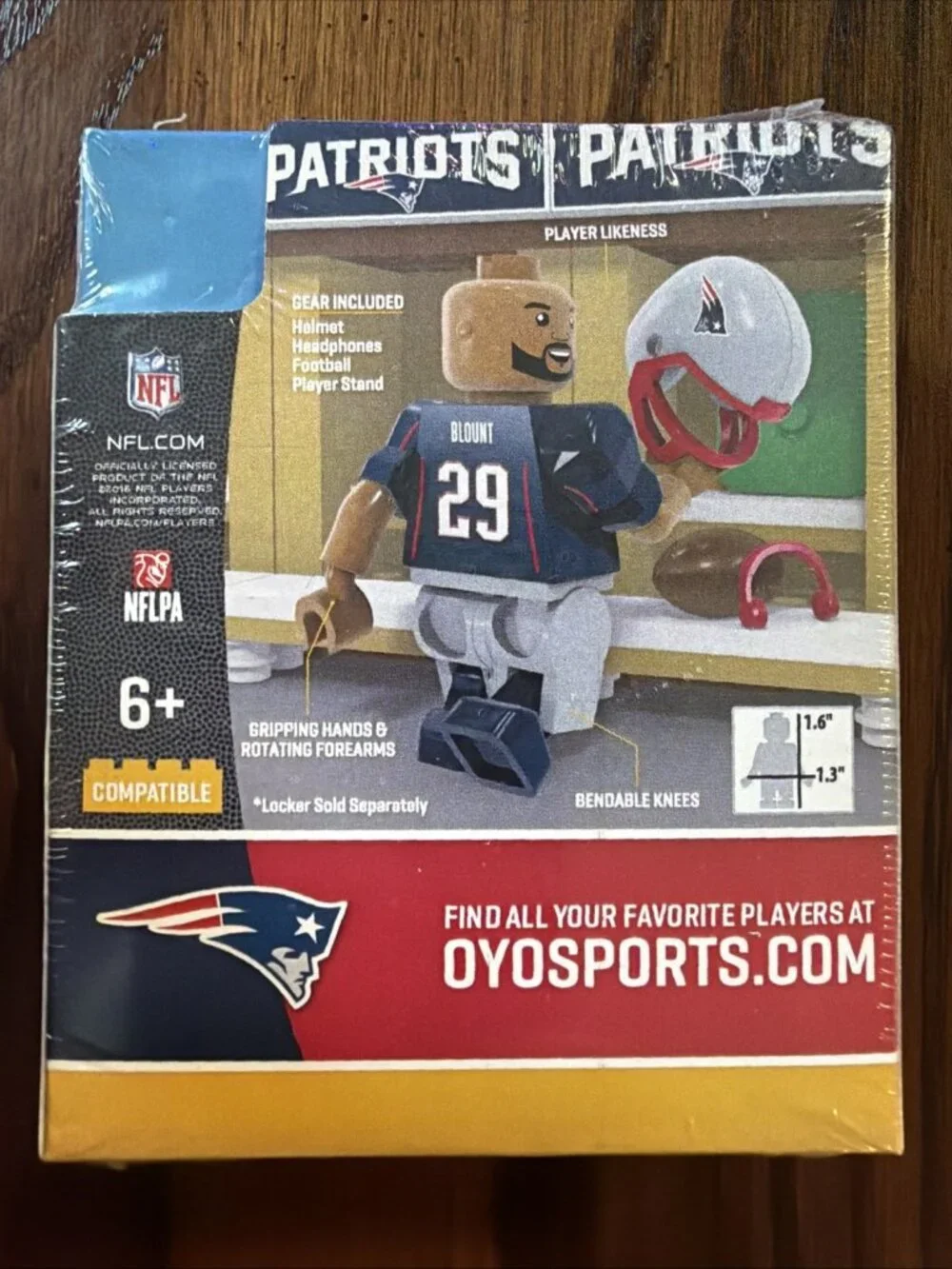 Oyo NFL Team Mini Figure New England Patriots LEGARRETTE BLOUNT‎ RARE!